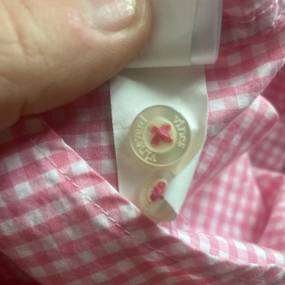 Vineyard Vines Whale Logo Slim Fit Pink Check Classic Fit Tucker Shirt M Gingham - Picture 5 of 5